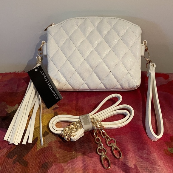 Signature Handbags - Signature Studio handbag/wristlet with tassel New